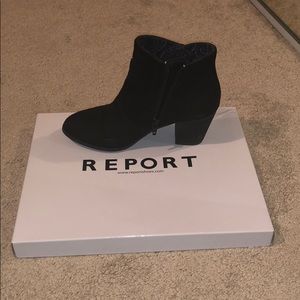 Clementyne Black Fringe Ankle Bootie